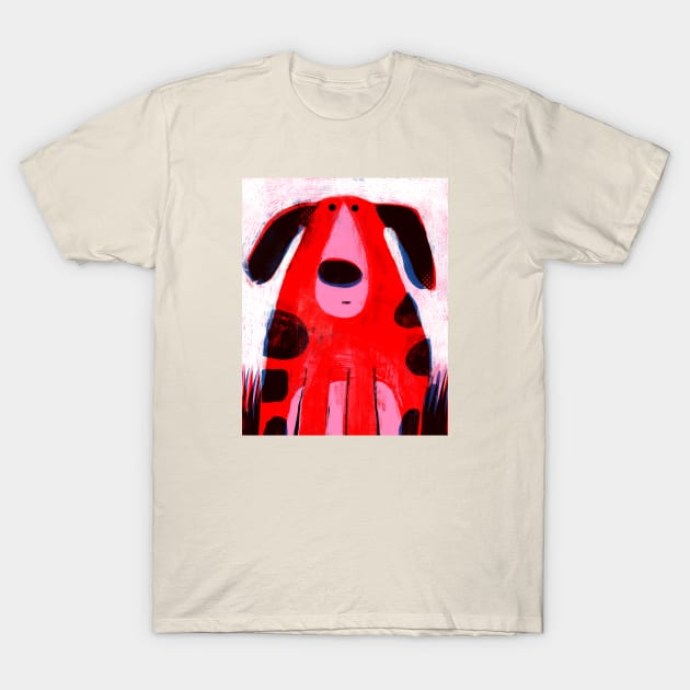 Red dog T-Shirt by Gareth Lucas